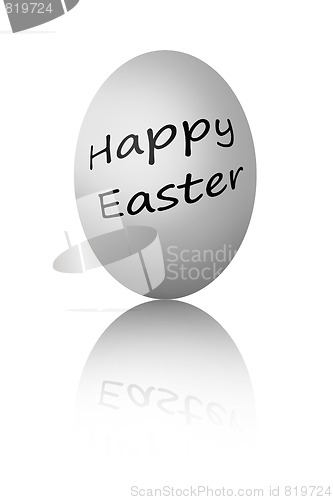 Image of Colorful easter eggs isolated on white