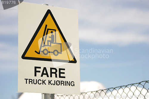 Image of Be aware of trucks