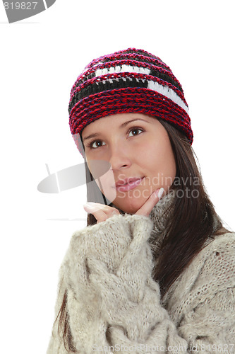 Image of Winter portrait of a woman