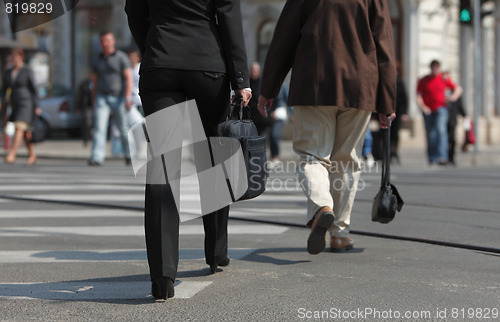 Image of Crossing the street