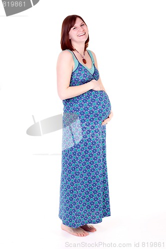 Image of Laughing Pregnant Mother