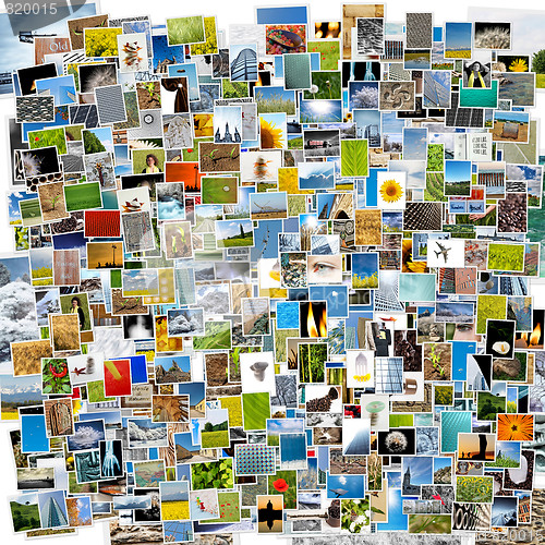 Image of Pile of photos background