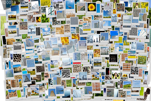 Image of Pile of photos background