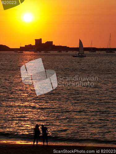 Image of Couple at sunset