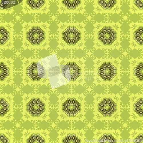 Image of green vintage wallpaper