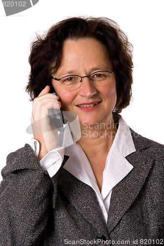 Image of Woman with cell phone