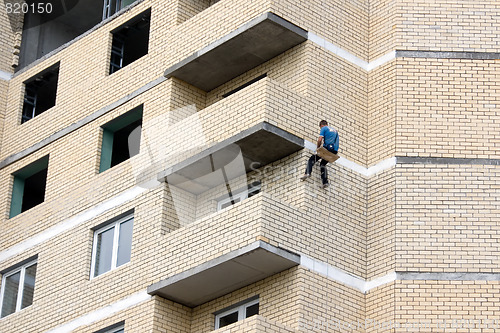 Image of Builder painting