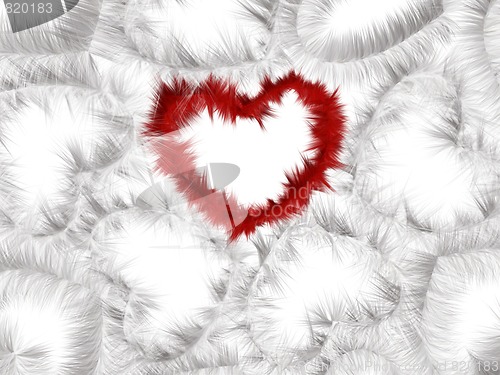 Image of Red and white hearts