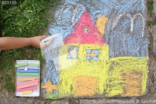 Image of  paiting on concrete