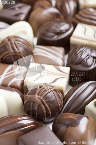 Image of Close-up of high quality chocolate