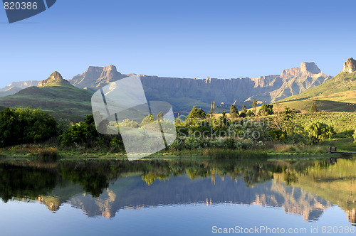 Image of Drakensberg relfection