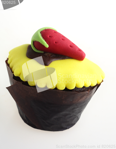 Image of Cupcake with strawberry