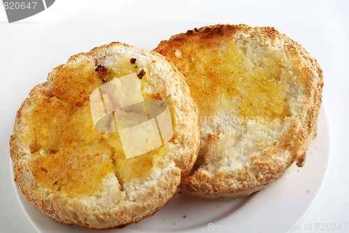 Image of Gluten free roll toasted and buttered