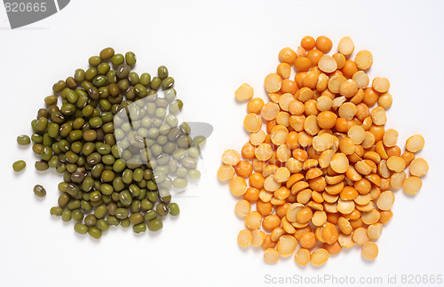 Image of Mung beans and split peas