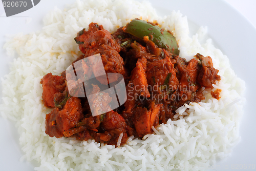 Image of Chicken tikka masala closeup