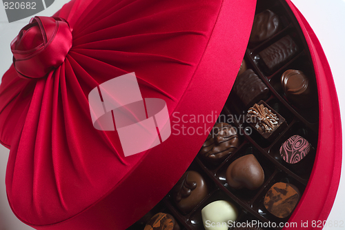 Image of Luxury chocolate box open