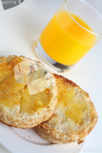 Image of Gluten free toast and orange