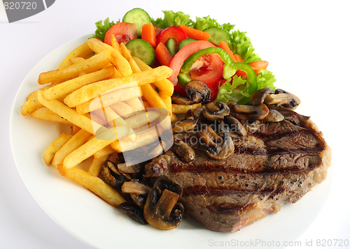 Image of Ribeye steak meal
