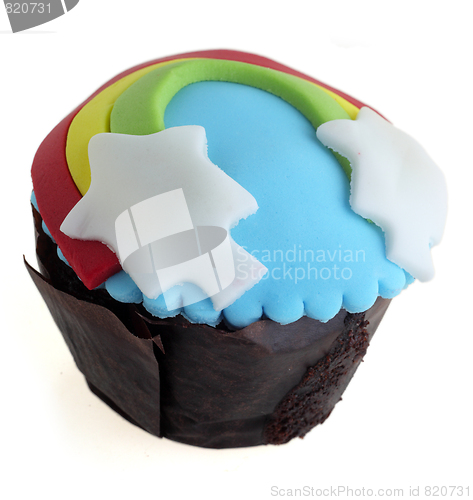 Image of Isolated decorated cup cake