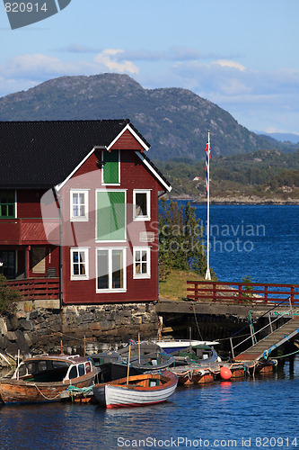 Image of Norwegian boat-house 