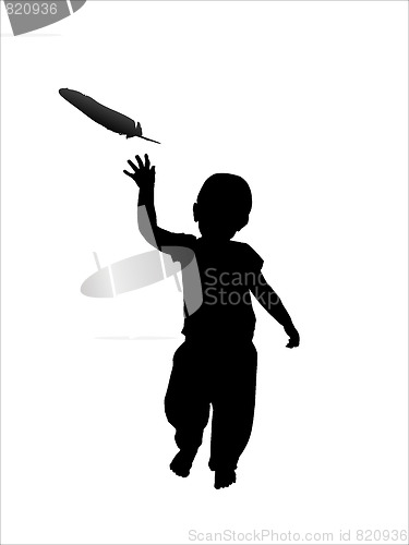 Image of Child and feather