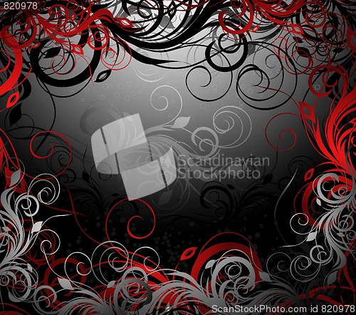 Image of Vector floral background