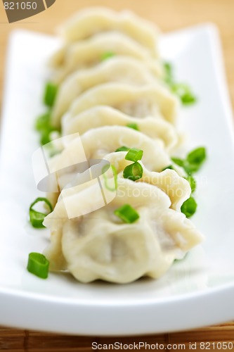 Image of Plate of dumplings