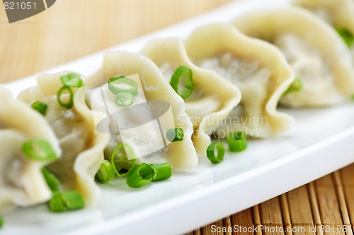 Image of Plate of dumplings