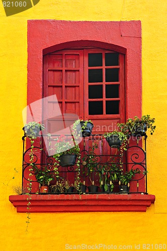 Image of Window on Mexican house