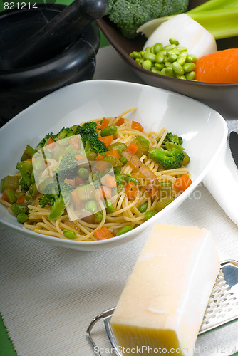 Image of vegetable pasta