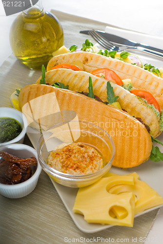 Image of assorted panini sandwich