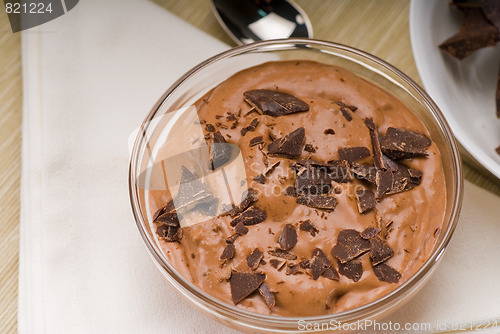 Image of fresh homemade chocolate mousse