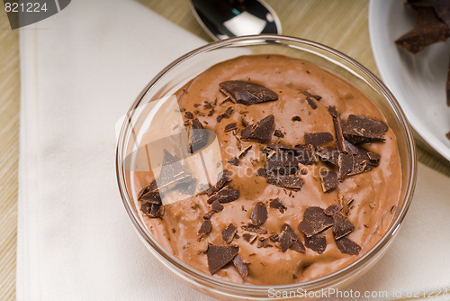 Image of fresh homemade chocolate mousse