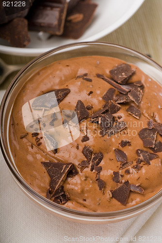 Image of fresh homemade chocolate mousse