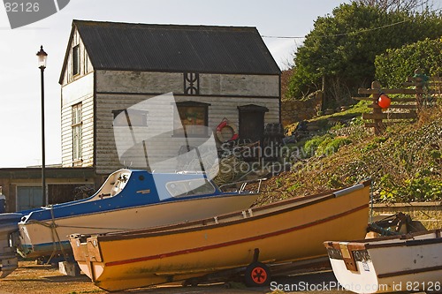 Image of Boats & old boatshed