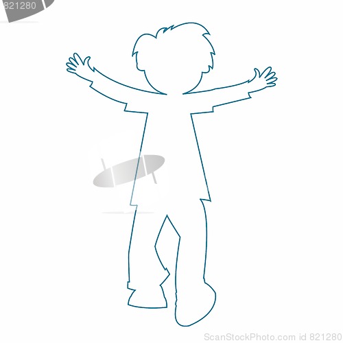 Image of little boy silhouette
