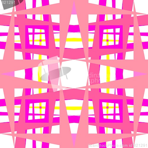 Image of abstract geometric pink shapes