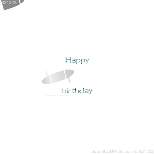 Image of happy birthday abstract letters