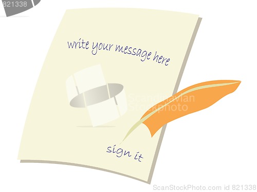 Image of message card illustration