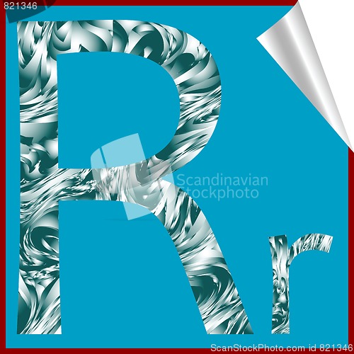 Image of alphabet letter R