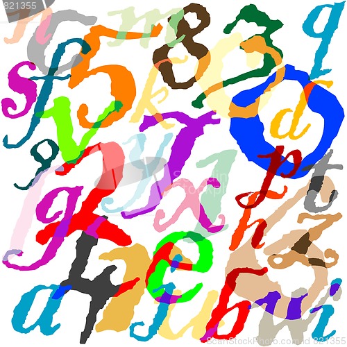 Image of letters background
