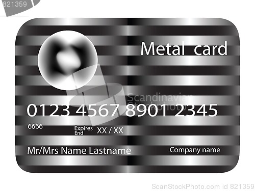 Image of metal credit card