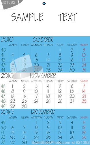 Image of english calendar 2010 november