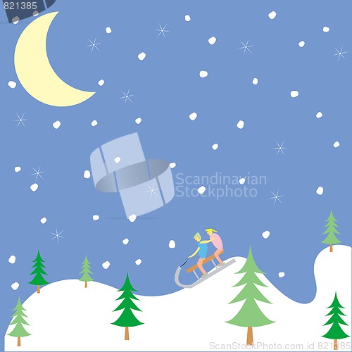 Image of kids playing in the winter