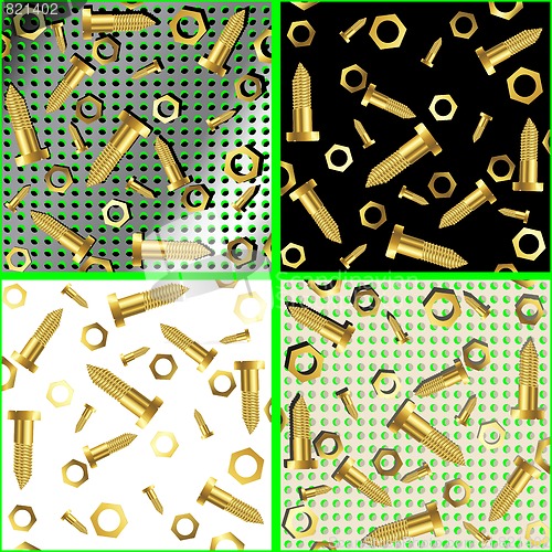 Image of screws and nuts composition