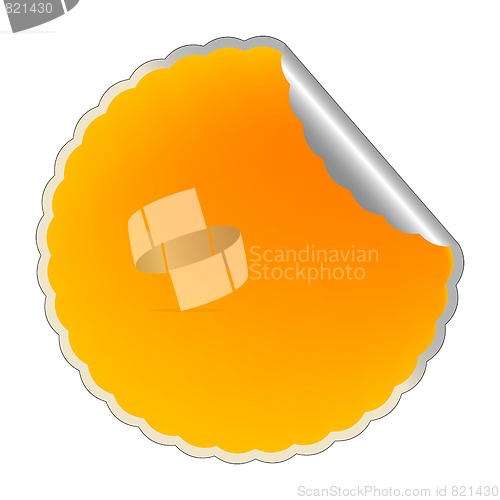 Image of flowerish yellow sticker