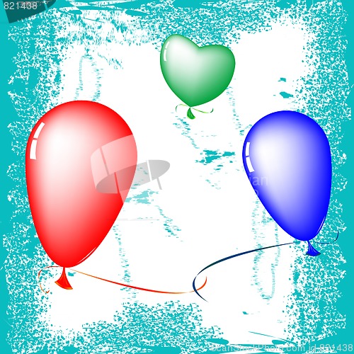 Image of happy valentine balloons