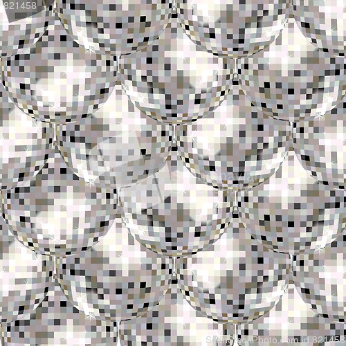 Image of disco ball black pattern