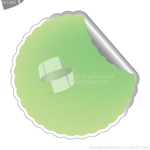 Image of flowerish light green label