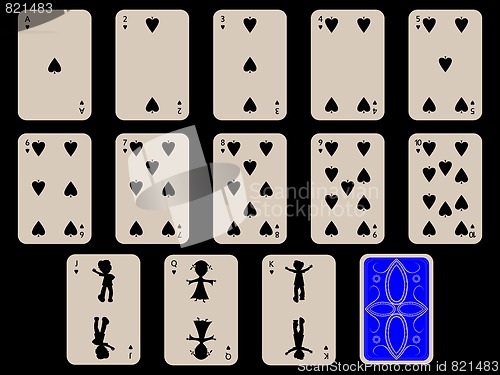 Image of kids playing cards - spades